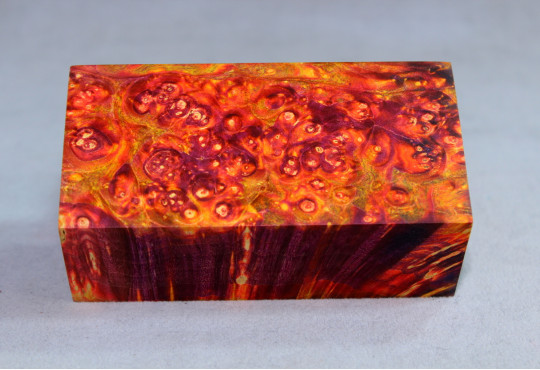 Stabilized Maple Burl Wood Mod Block